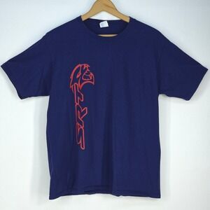 Dodge SRT Hellcat Graphic T-Shirt Mens Large Blue Charger Challenger Durango